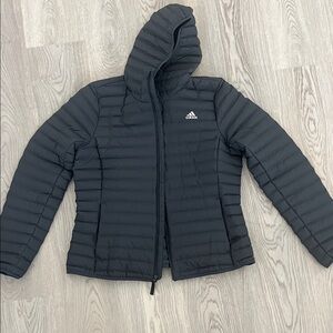 Adidas Charcoal Hooded Jacket